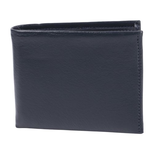 Billetera bifold Perry Ellis negra texturizada para hombre