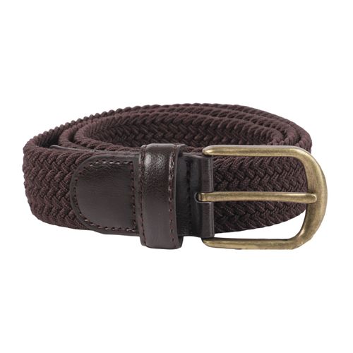 Cinturón casual Sfera café texturizado para hombre