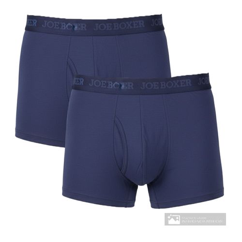 Pack de 2 bóxer trunks Joe Boxer azul navy sólidos para hombre