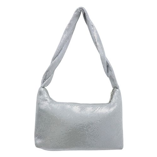 Cartera shoulder bag Unexpected color plateado para mujer