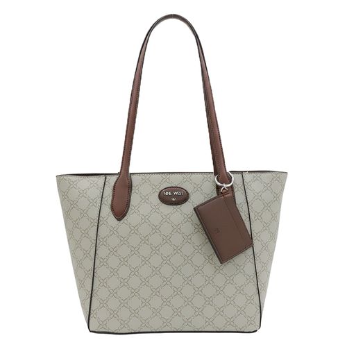 Cartera tote Nine West Adelina color café para mujer