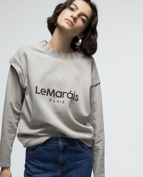 Suéter Sfera pull over con estampado para mujer