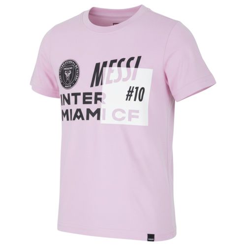 Camiseta deportiva rosada Inter Miami CF Messi para niño