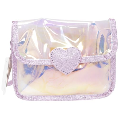 Cartera rosada con brillos para niña