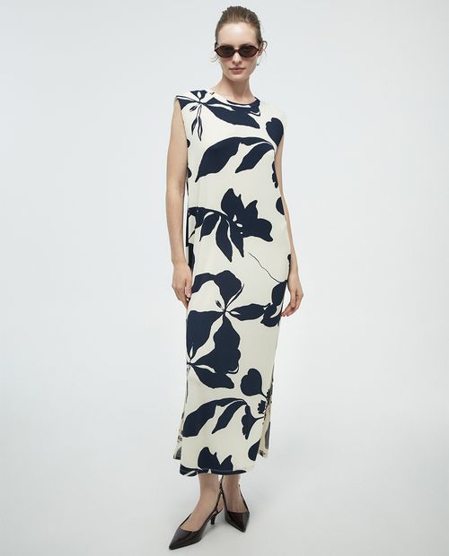 Vestido Sfera maxi estampado sin mangas para mujer