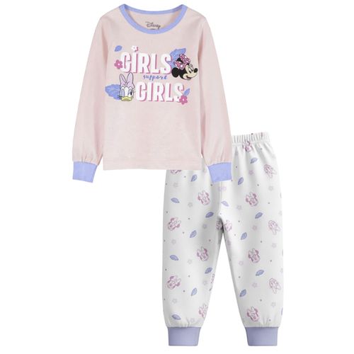 Pijama de 2 piezas rosada estampado Minnie Mouse para niña