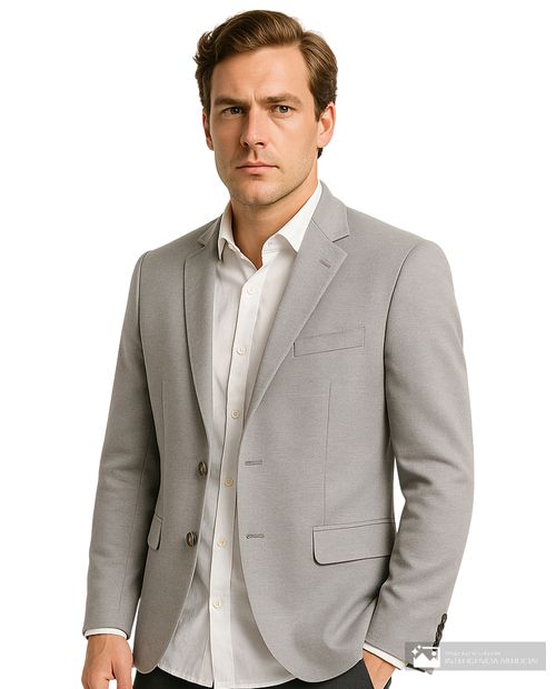 Blazer Unexpected slim fit gris heather para hombre