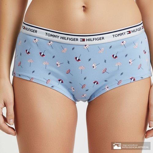 Boyshort Tommy Hilfiger estampado de cintura media para mujer