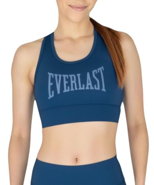 Top bra deportivo Everlast azul estampado para mujer
