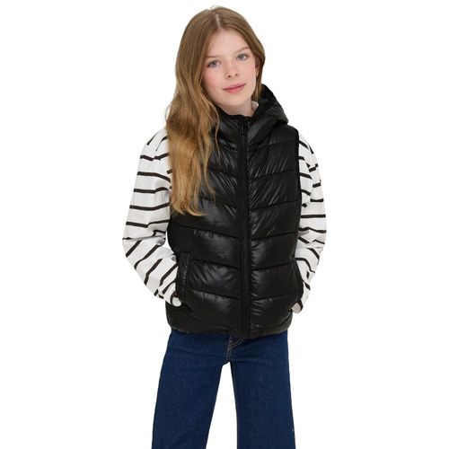 Chaleco negro acolchado para niña