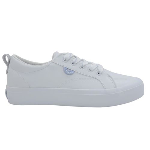Zapato casual Coral color blanco para mujer