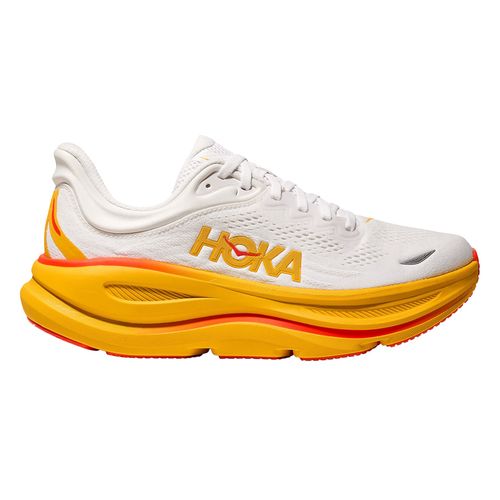 Zapato running Hoka Bondi 9 color blanco/amarillo para mujer