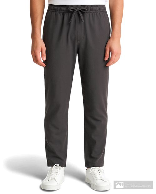 Pantalón casual Orange slim fit gris texturizado para hombre