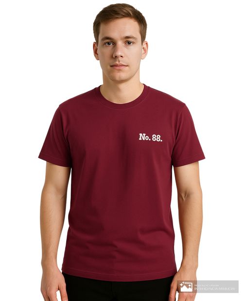 Camiseta Orange roja con estampado "We are all Layers" para hombre