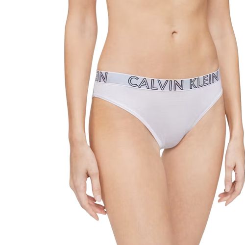 Bikini Calvin Klein blanco de cintura corta para mujer