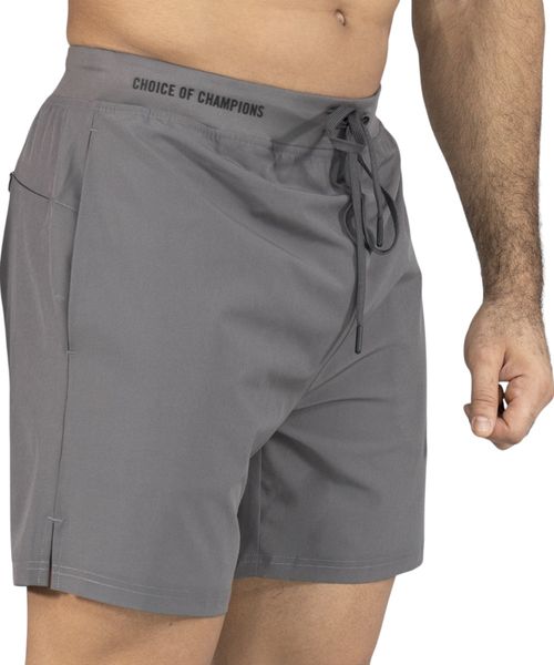 Short deportivo 6in Everlast gris sólido para hombre