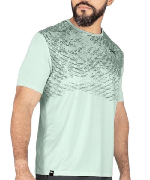 Camiseta deportiva Everlast net verde estampada para hombre