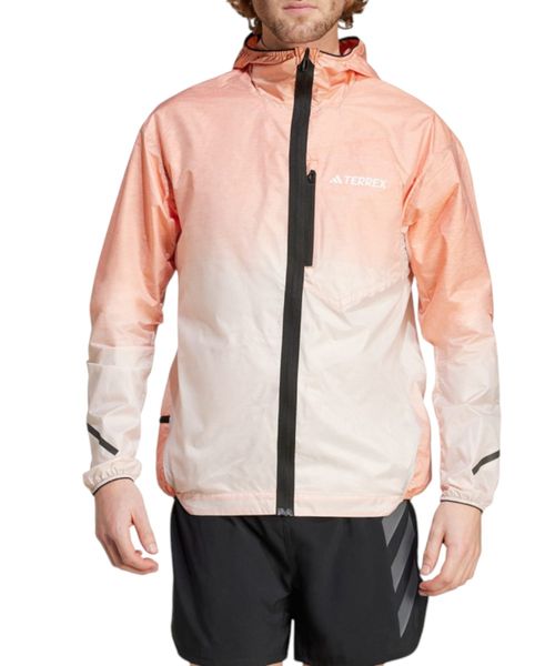 Chaqueta deportiva Adidas Terrex anaranjada degradada para hombre