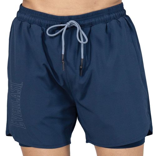 Short deportivo Everlast 2 en 1 slam iv azul estampado para hombre