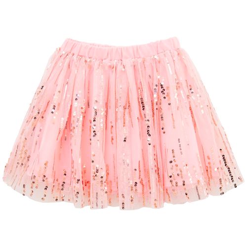 Falda rosada de tul para niña