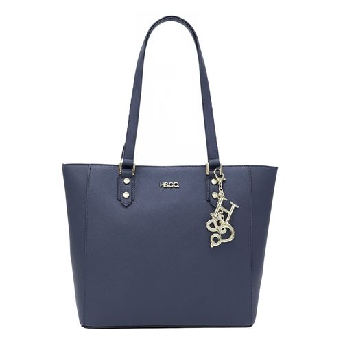 Cartera tote H&Co color navy para mujer