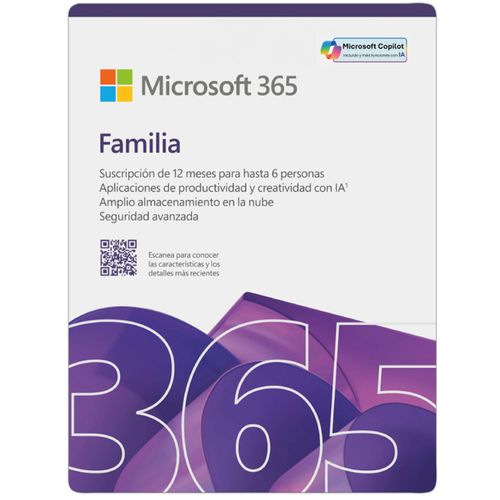 Microsoft 365 Familia (Suscripción por 1 año)