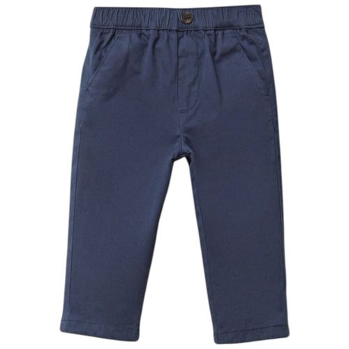 Pantalón chino azul navy sólido para bebé niño