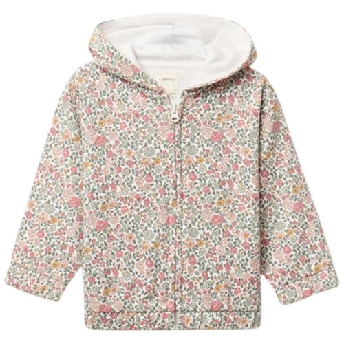 Chaqueta multicolor con estampado floral para bebé niña