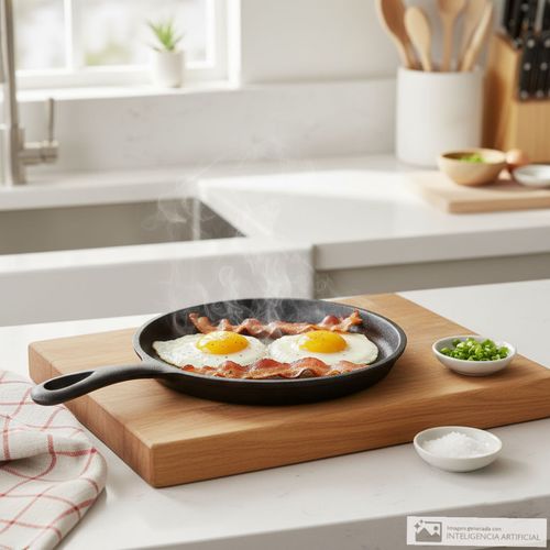 Sartén Hamilton beach de hierro fundido 20 cm