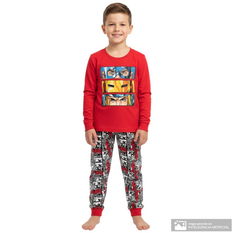 Pijama diseño surtido estampado Avengers para niño-1764027261965