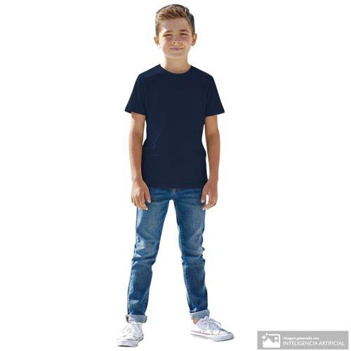 Camiseta azul estampada para niño