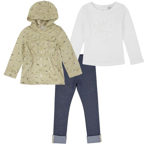 Set 3 piezas multicolor estampado para niña