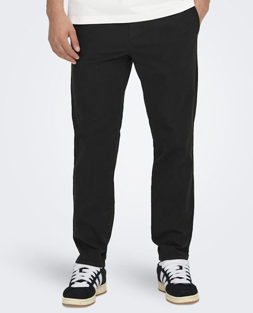 Pantalón chino Only & Sons tapered fit sólido para hombre