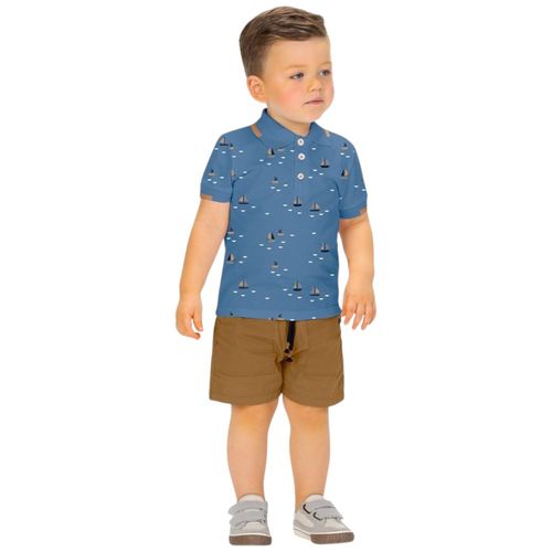 Conjunto de 2 piezas bicolor para niño