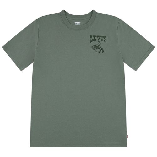 Camiseta Levi's verde con estampado para niño