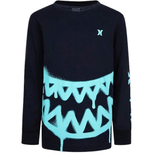 Camiseta negra con estampado para niño