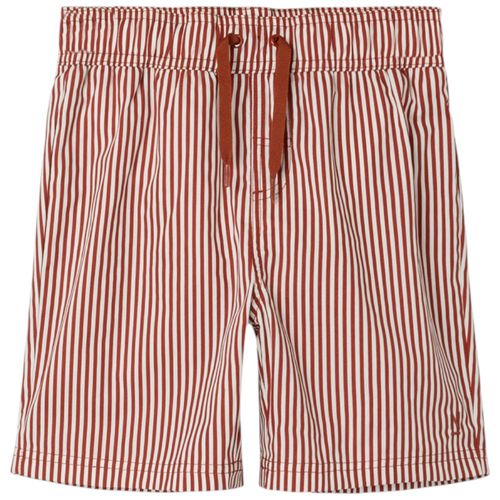 Calzoneta de baño rayado rojo para niño