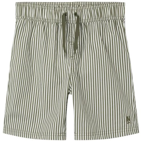 Calzoneta de baño rayado verde para niño