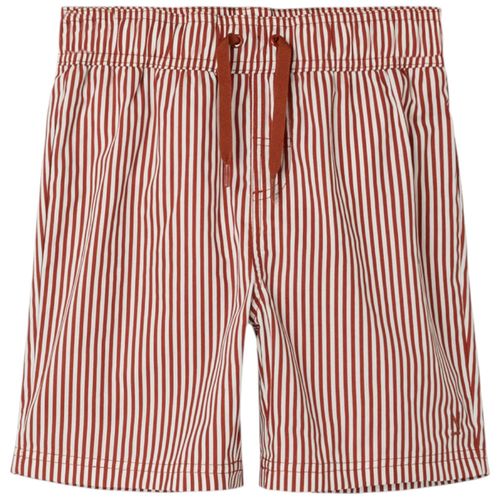 Calzoneta de baño rayado rojo para niño