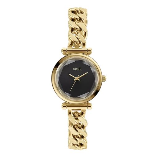 Reloj Fossil análogo de acero inoxidable dorado para mujer