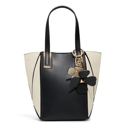 Cartera tote Aldo color negro/blanco para mujer