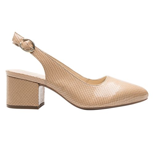 Zapato de vestir Flexi color beige para mujer