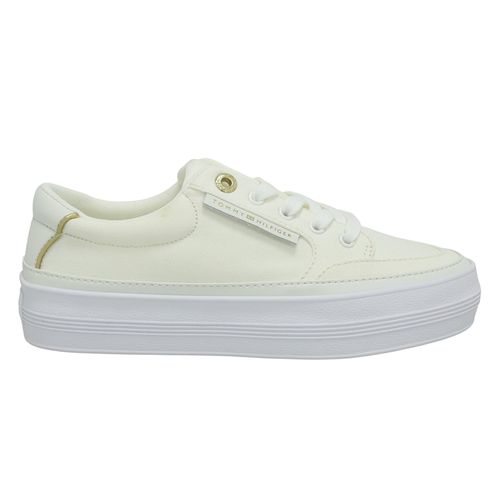 Zapato casual Tommy Hilfiger Essential color blanco para mujer