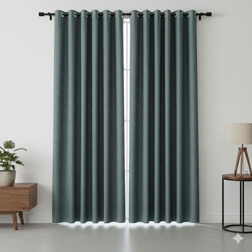 Cortina blackout sólida jacquard de poliéster 140x229 cm