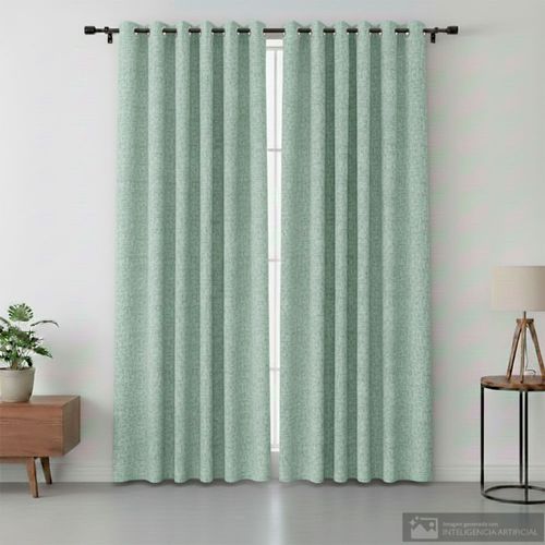 Cortina blackout jacquard essenzia de poliéster 140X229 cm