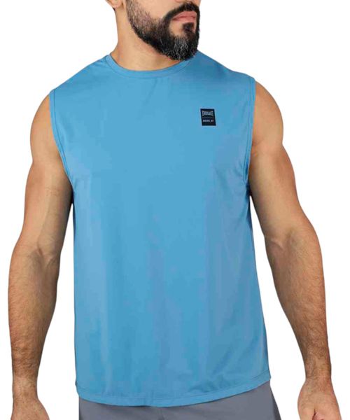 Camiseta deportiva Everlast sin mangas celeste para hombre