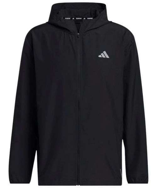 Chaqueta deportiva Adidas run negra estampada para hombre