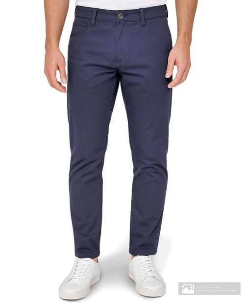 Pantalón casual classic fit Carven azul navy sólido para hombre