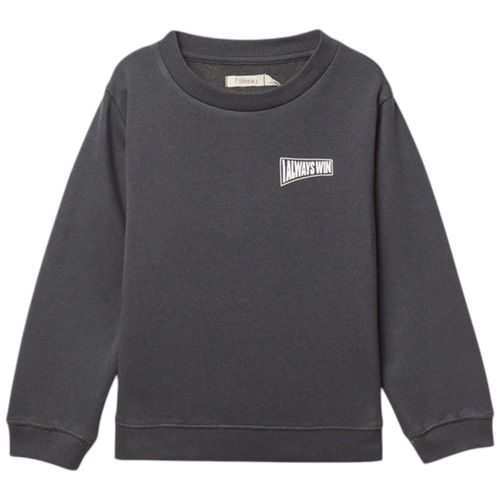Sudadera pull over gris sólido para niño
