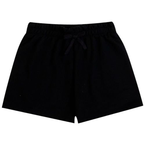 Short negro sólido para niña